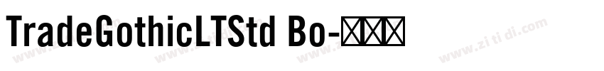 TradeGothicLTStd Bo字体转换